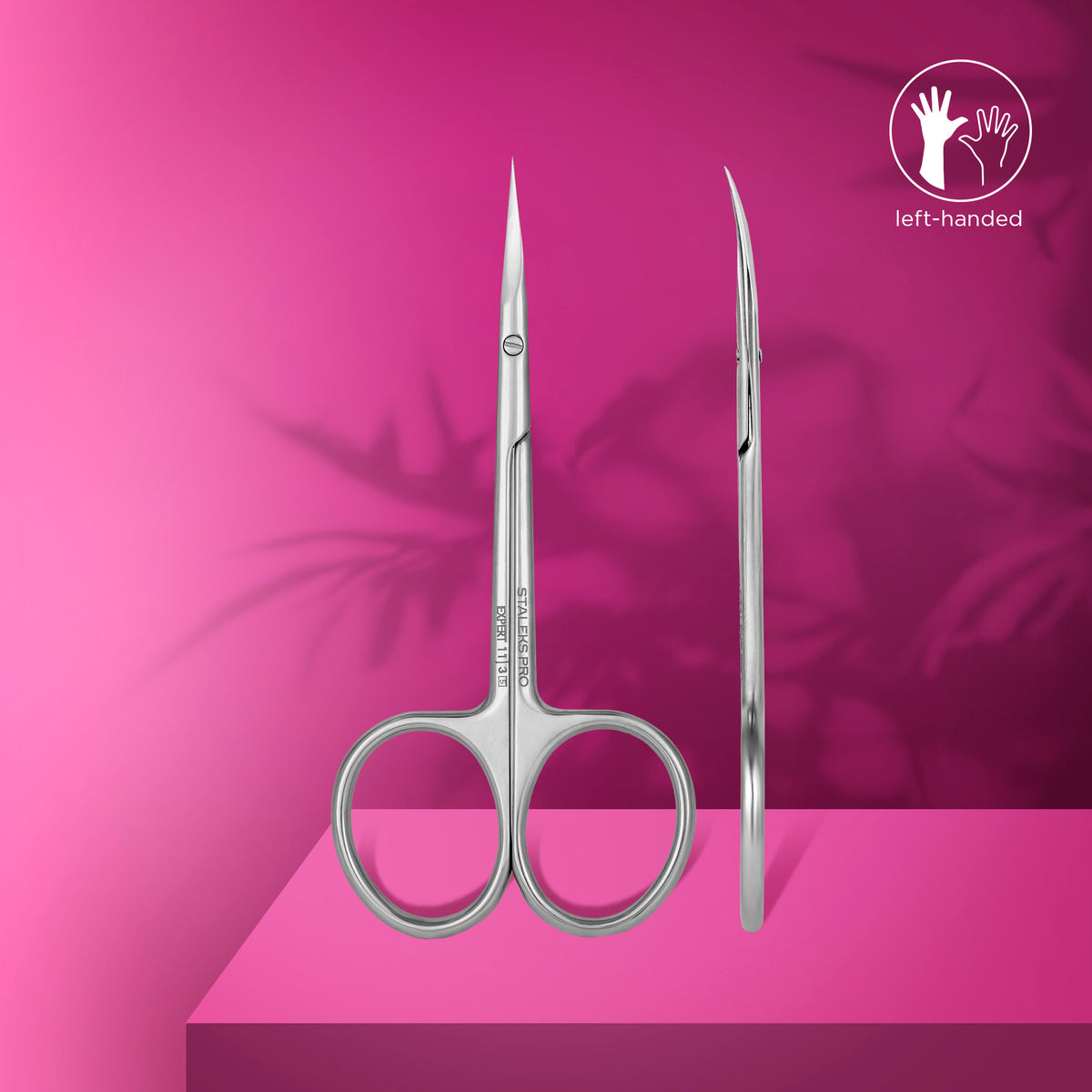 Staleks Pro Expert Pro Cuticle Scissors for LEFT Handed Users - EXPERT Type 3 - SE-11/3