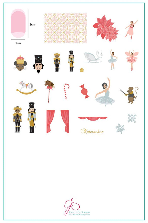 Nutcracker (CjS C-22) - Clear Jelly Stamping Plate