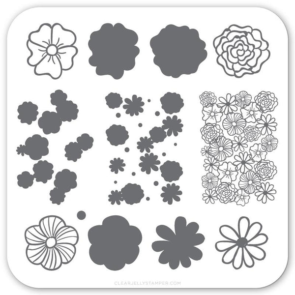 Oopsie Daisy! (CjS-66)- CJS Small Stamping Plate