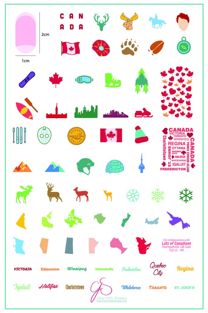 Oh Canada (CjSLC-09) - Clear Jelly Stamping Plate Secondary image