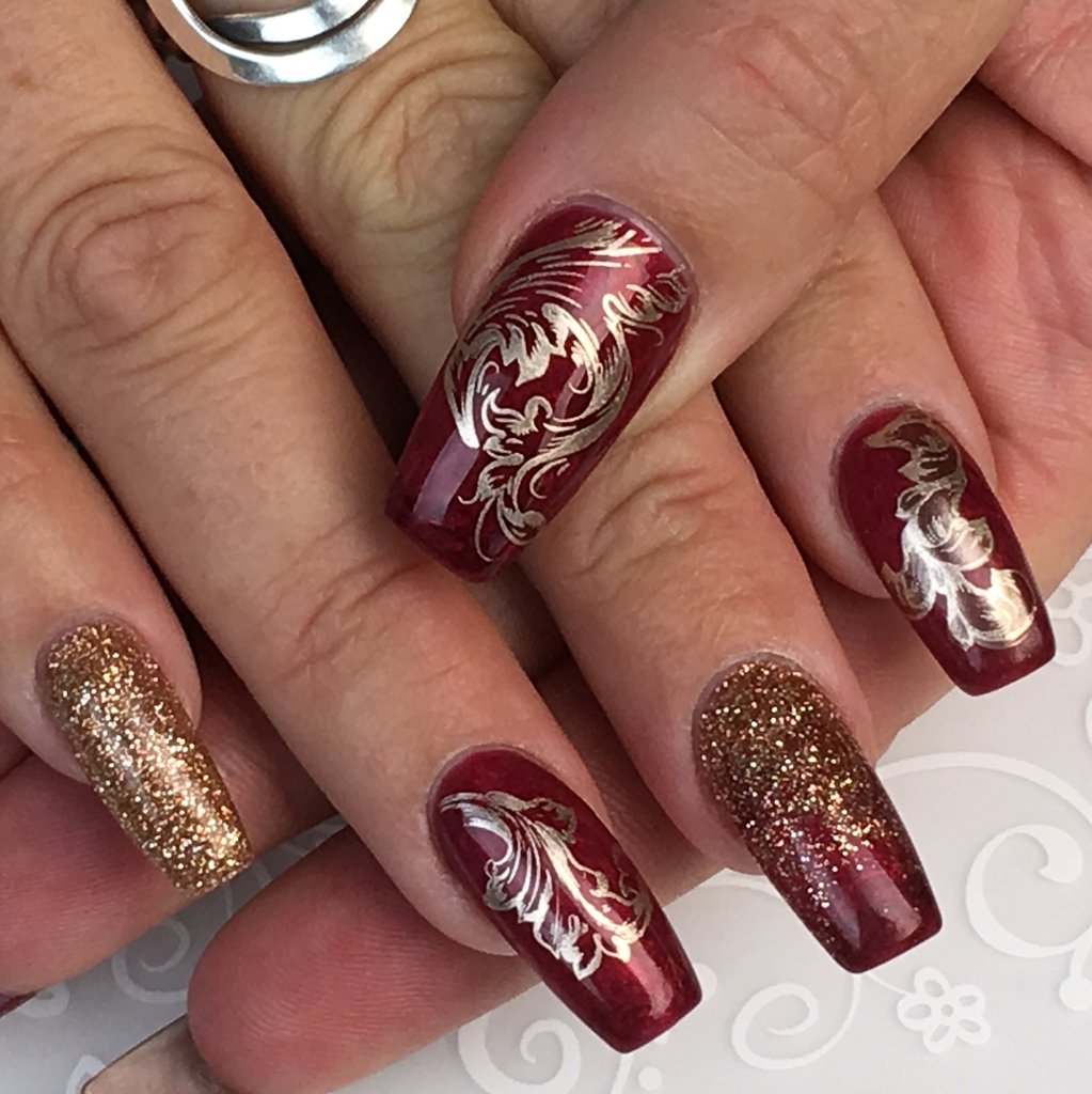 Ornamental Flourish (CjS-45) - Clear Jelly Stamping Plate