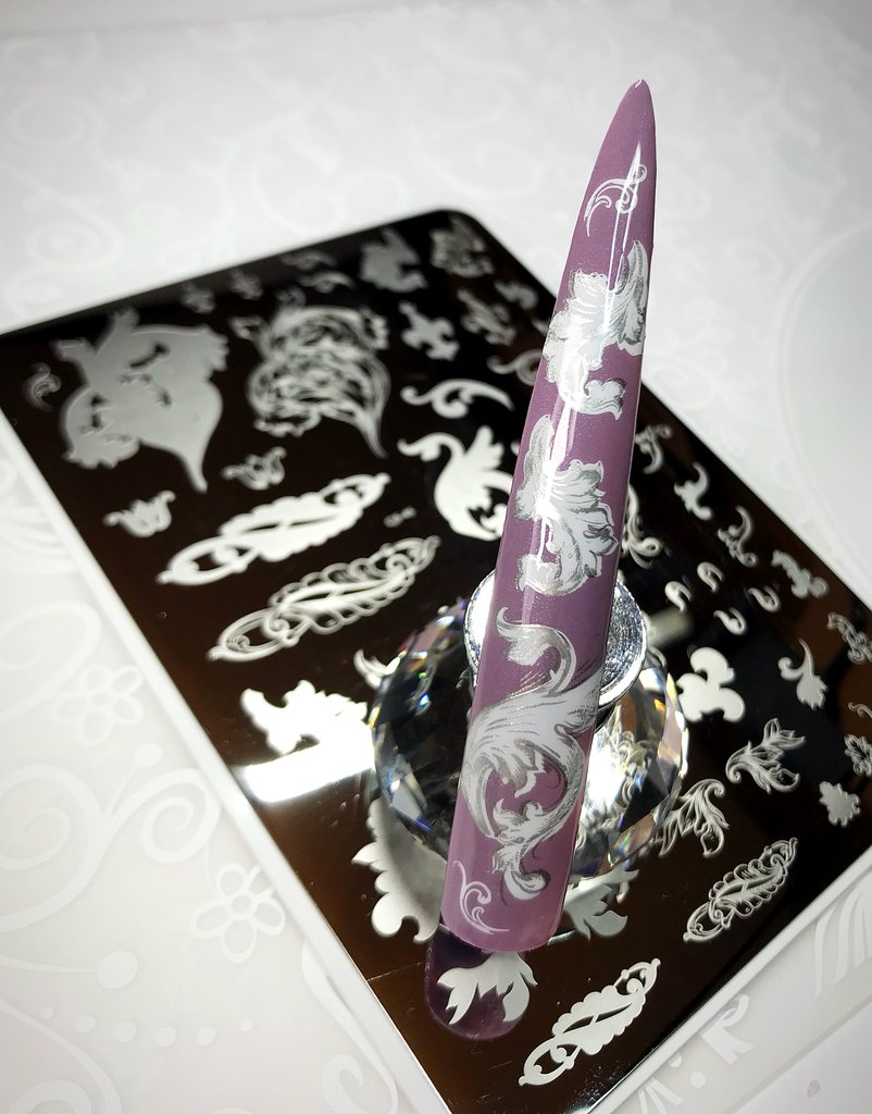 Ornamental Flourish (CjS-45) - Clear Jelly Stamping Plate