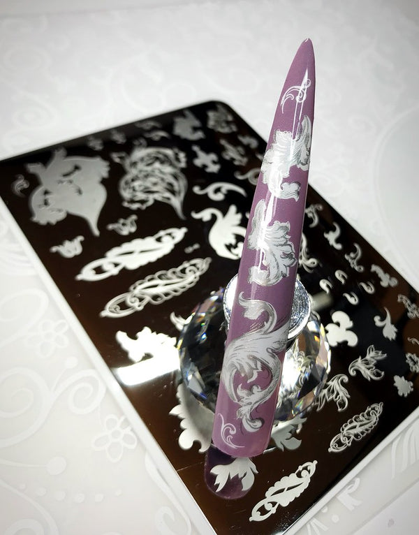 Ornamental Flourish (CjS-45) - Clear Jelly Stamping Plate