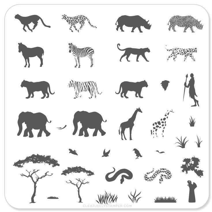 Out of Africa (CjS-15) - CJS Small Stamping Plate Main image