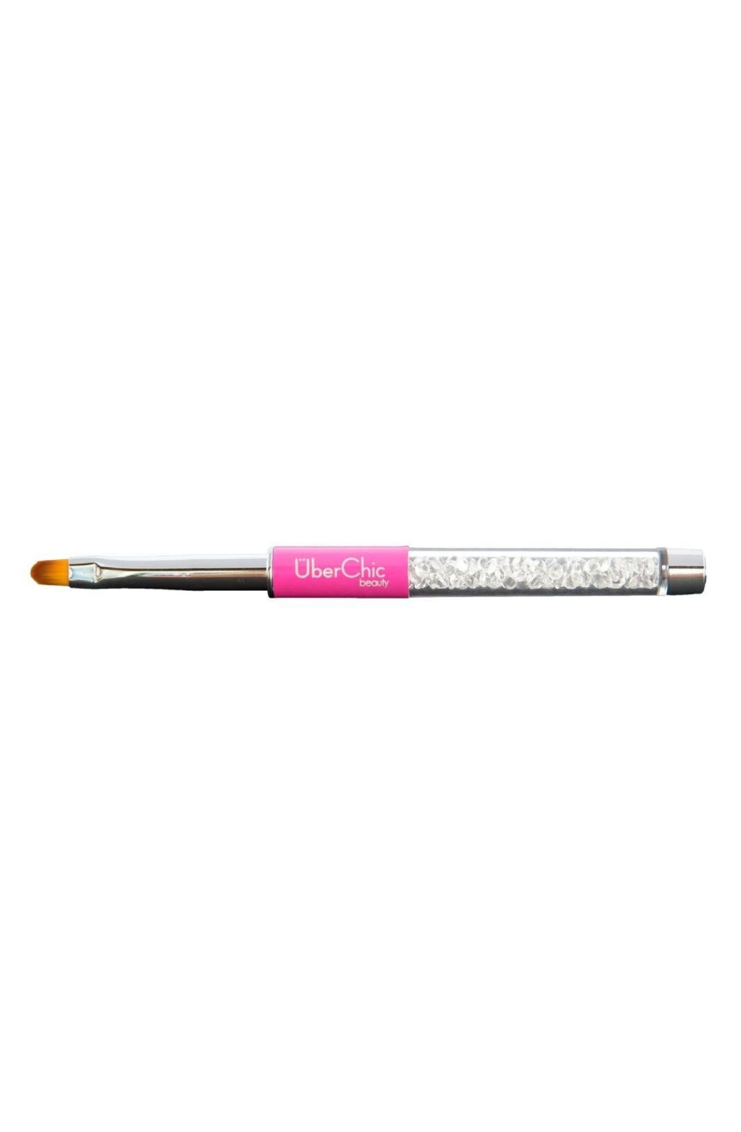Oval Gel Clean Up Brush (PInk) - Uber Chic Secondary image