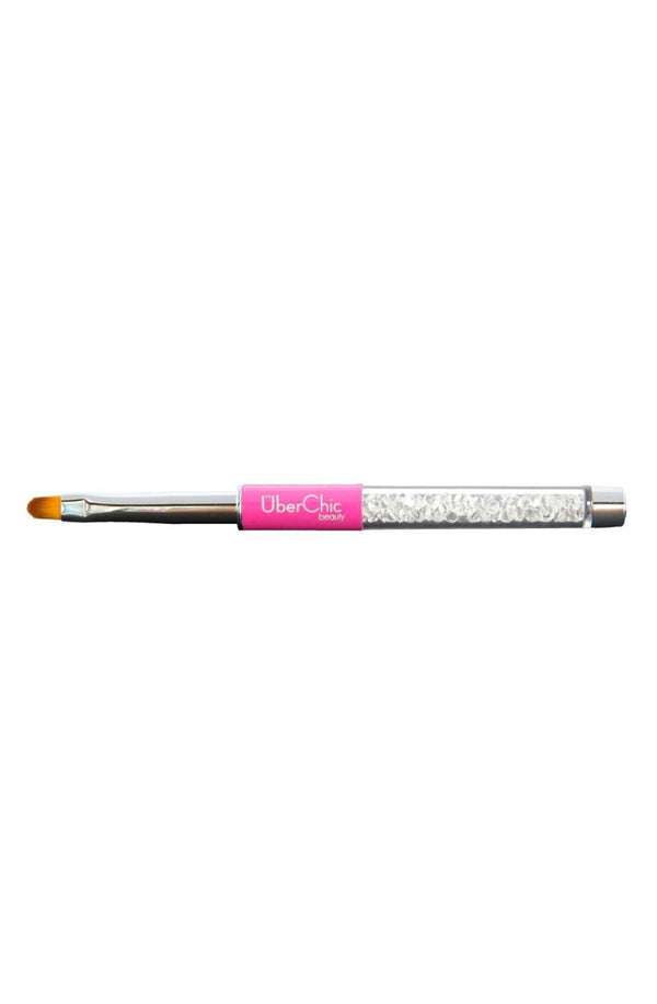 Oval Gel Clean Up Brush (PInk) - Uber Chic