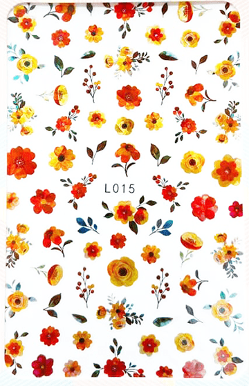Pasties - Holo Autumn Flowers # L 015 Main image