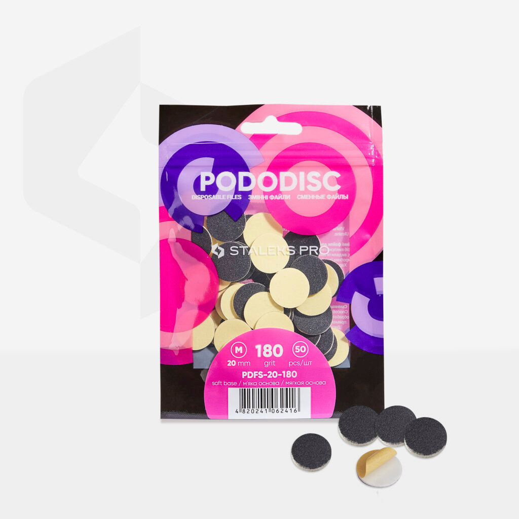 Staleks podo Medium 20mm Silicone Carbide PADDED Refills - 50 pack Main image