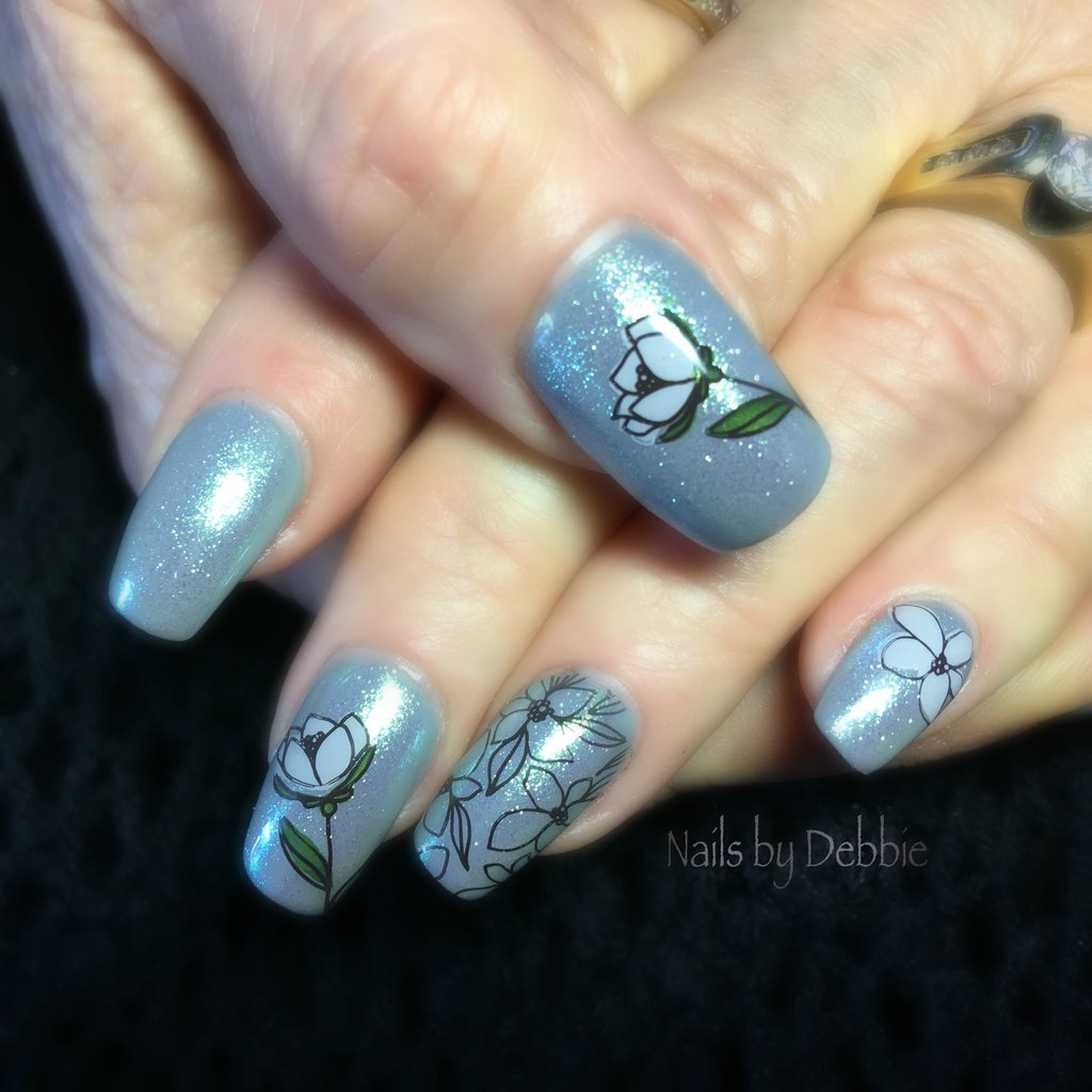 Peacocks Garden (CjS-37) - Clear Jelly Stamping Plate