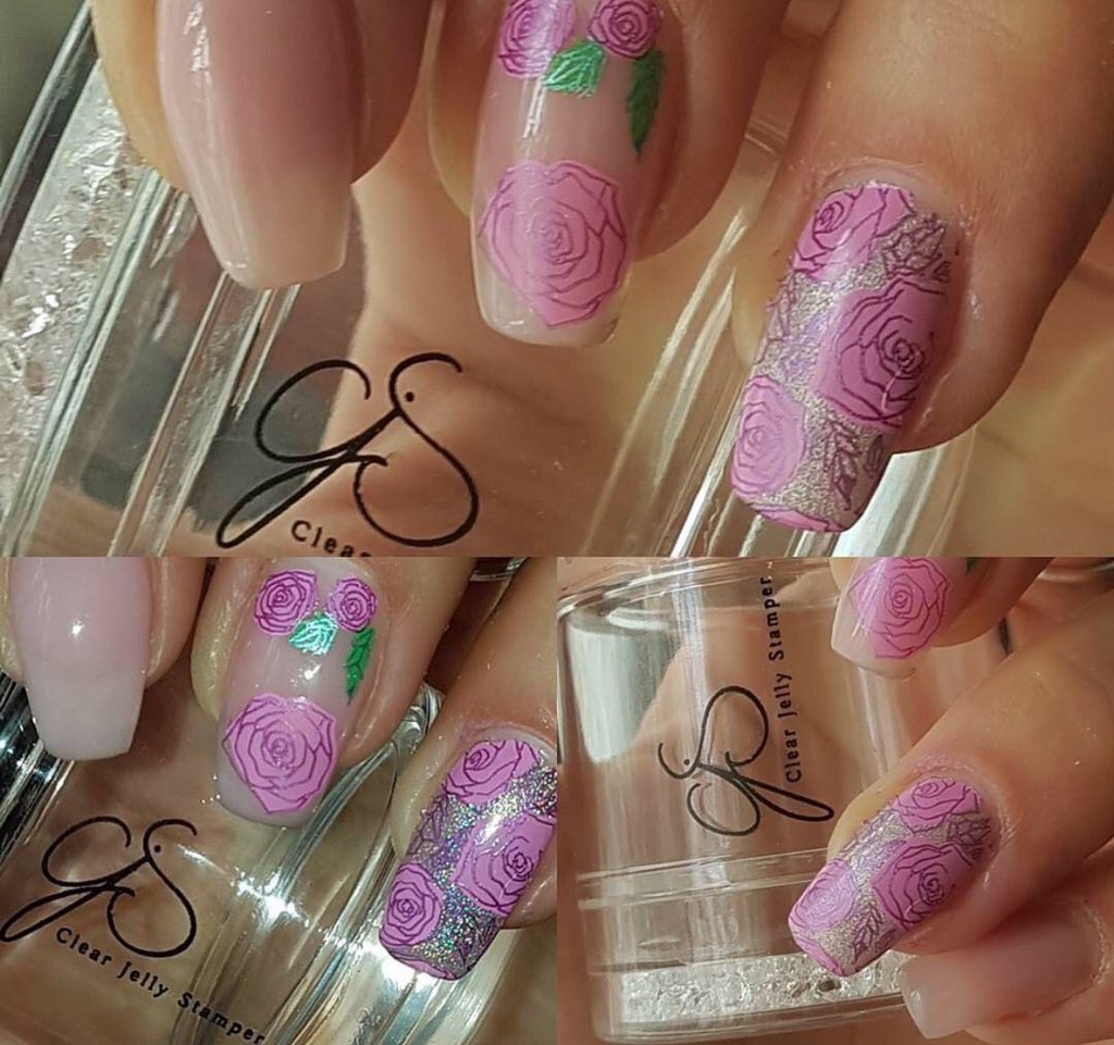Peacocks Garden (CjS-37) - Clear Jelly Stamping Plate