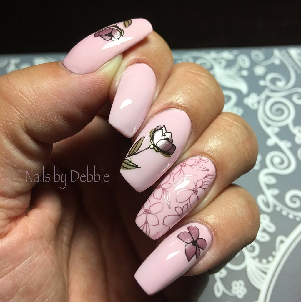 Peacocks Garden (CjS-37) - Clear Jelly Stamping Plate