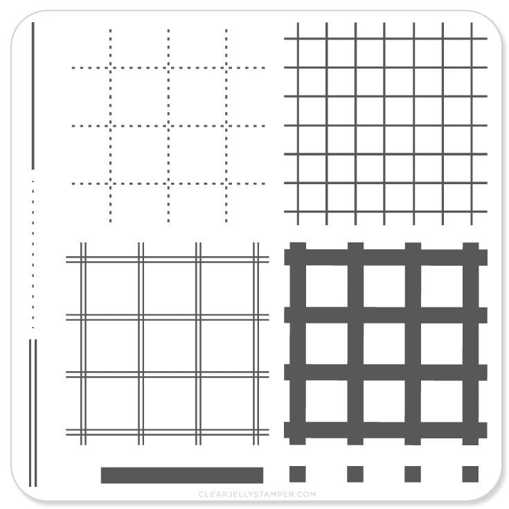 Perfectly Plaid (CjS-08) - CJS Small Stamping Plate Secondary image
