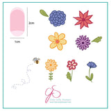 Petals on Point (CjS-65) - CJS Small Stamping Plate