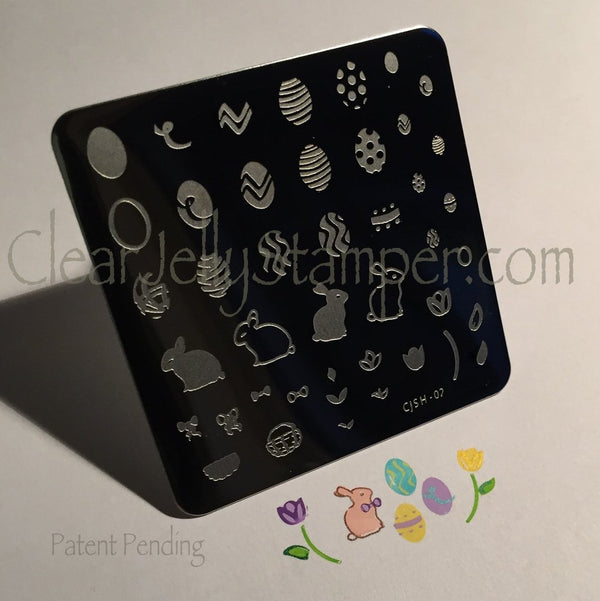 Peter Cottontails Easter Eggs  (CjSH-02) - CJS Small Stamping Plate