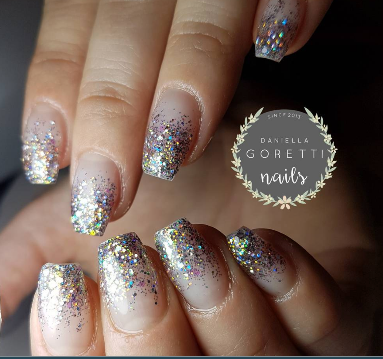 Aurora Pewter Glitter Gel - Akzentz Options UV/LED - LuvNailz