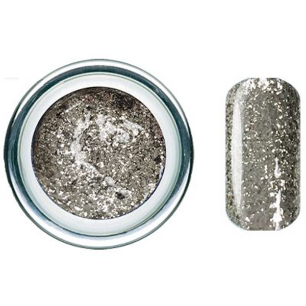 Pewter Quartz Glitz Glitter Gel - Akzentz Gel Play UV/LED