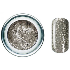 Pewter Quartz Glitz Glitter Gel - Akzentz Gel Play UV/LED