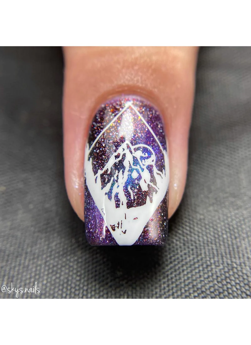 Modern Mountainscapes - Uber Chic Mini Stamping Plate