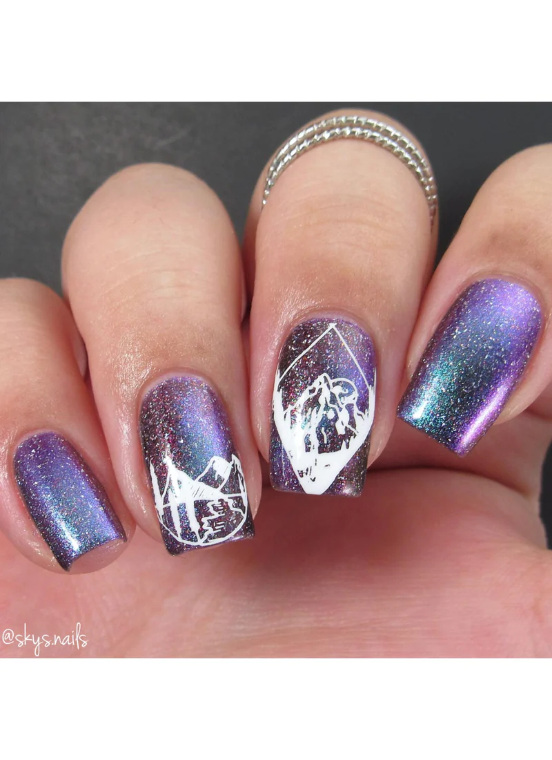 Modern Mountainscapes - Uber Chic Mini Stamping Plate