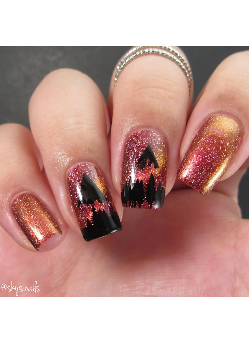 Modern Mountainscapes - Uber Chic Mini Stamping Plate