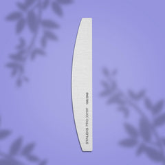 Zebra Mineral Beveled Half Moon / Crescent Nail Files