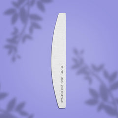 Zebra Mineral Beveled Half Moon / Crescent Nail Files