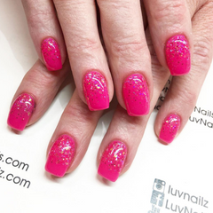 Aurora Pink Glitter Gel - Options UV/LED - LuvNailz