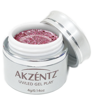 Pink Diamond Glitz Glitter Gel - Akzentz Gel Play UV/LED