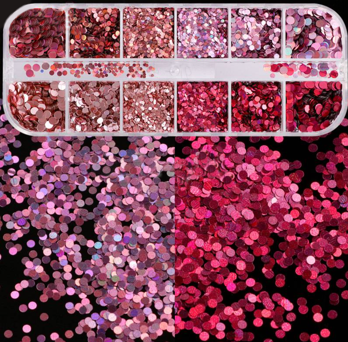 Glitter Kit Sets with 12 Different Gitters - Pinks! Main image