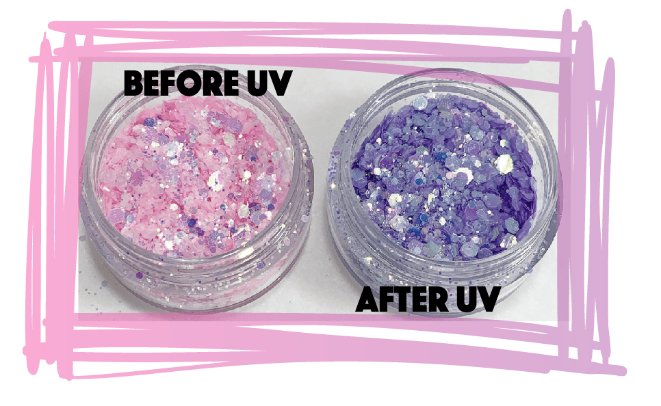SOLAR Pink to Periwinkle Glitter Main image