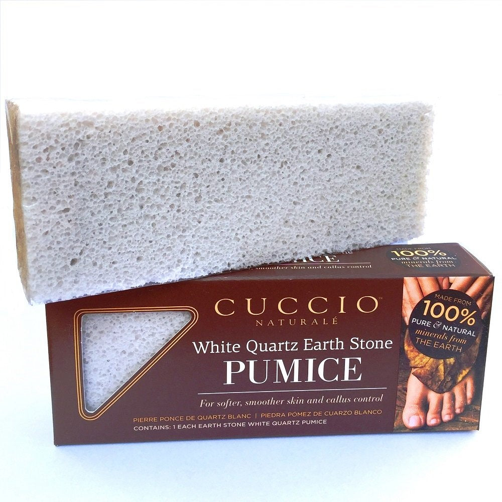 Cuccio White Quartz Earth Stone Pumice