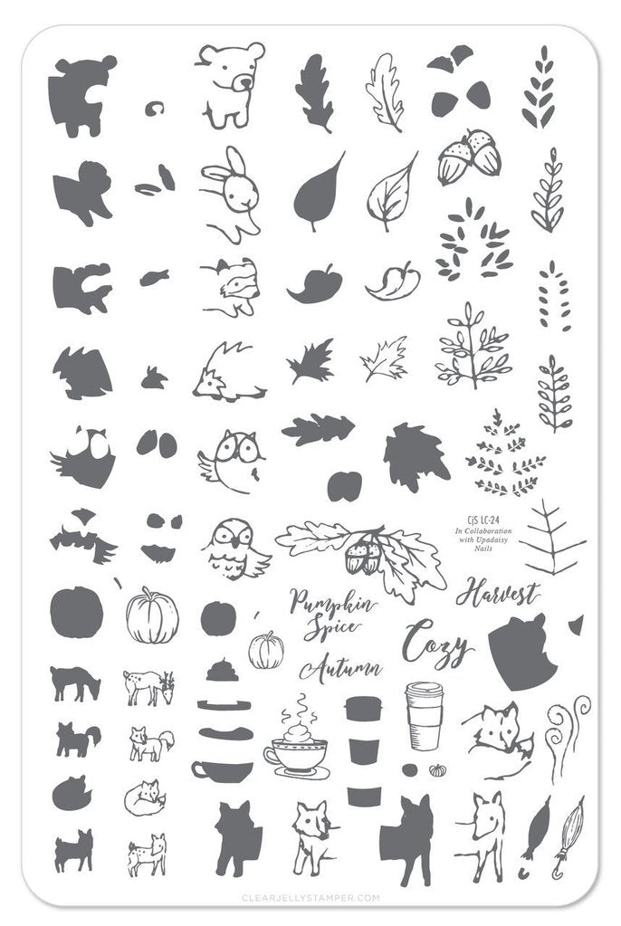 Pumpkin Spice (CJS LC-25) - Clear Jelly Stamping Plate Secondary image