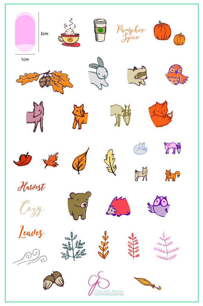 Pumpkin Spice (CJS LC-25) - Clear Jelly Stamping Plate Main image
