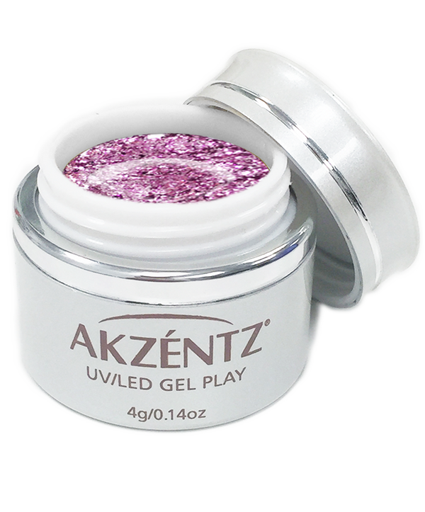 Purple Garnet Glitz Glitter Gel - Akzentz Gel Play UV/LED