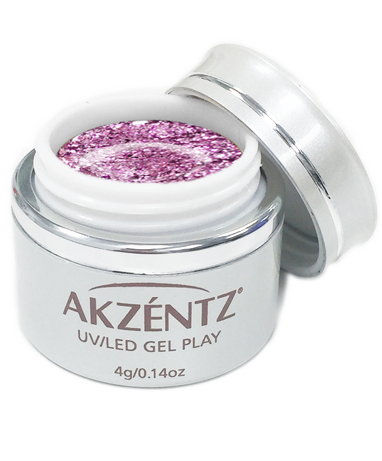 Purple Garnet Glitz Glitter Gel - Akzentz Gel Play UV/LED