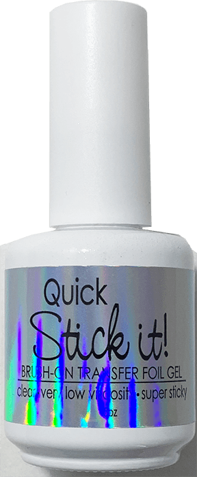 **NOW IMPROVED!!**. Quick Stick It!  Foil Transfer Gel in a Bottle