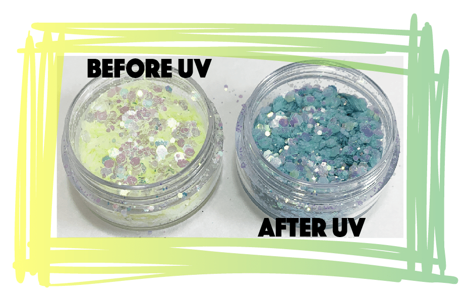 SOLAR Yellow to Green Glitter Main image