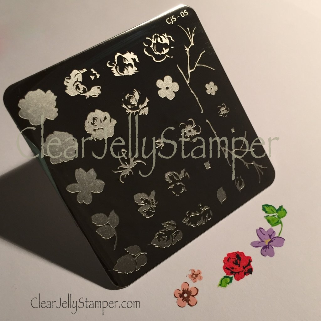 Renaissance Rose (CJS-05) - CJS Small Stamping Plate