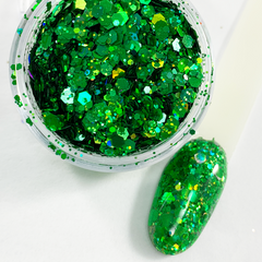 Resting Grinch Face Glitter