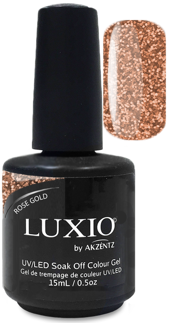 Rose Gold Glitter - Akzentz Luxio, 15ml/0.5oz