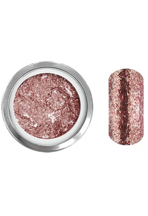 Rose Gold Leaf Glitz Glitter Gel - Akzentz Gel Play UV/LED Main image