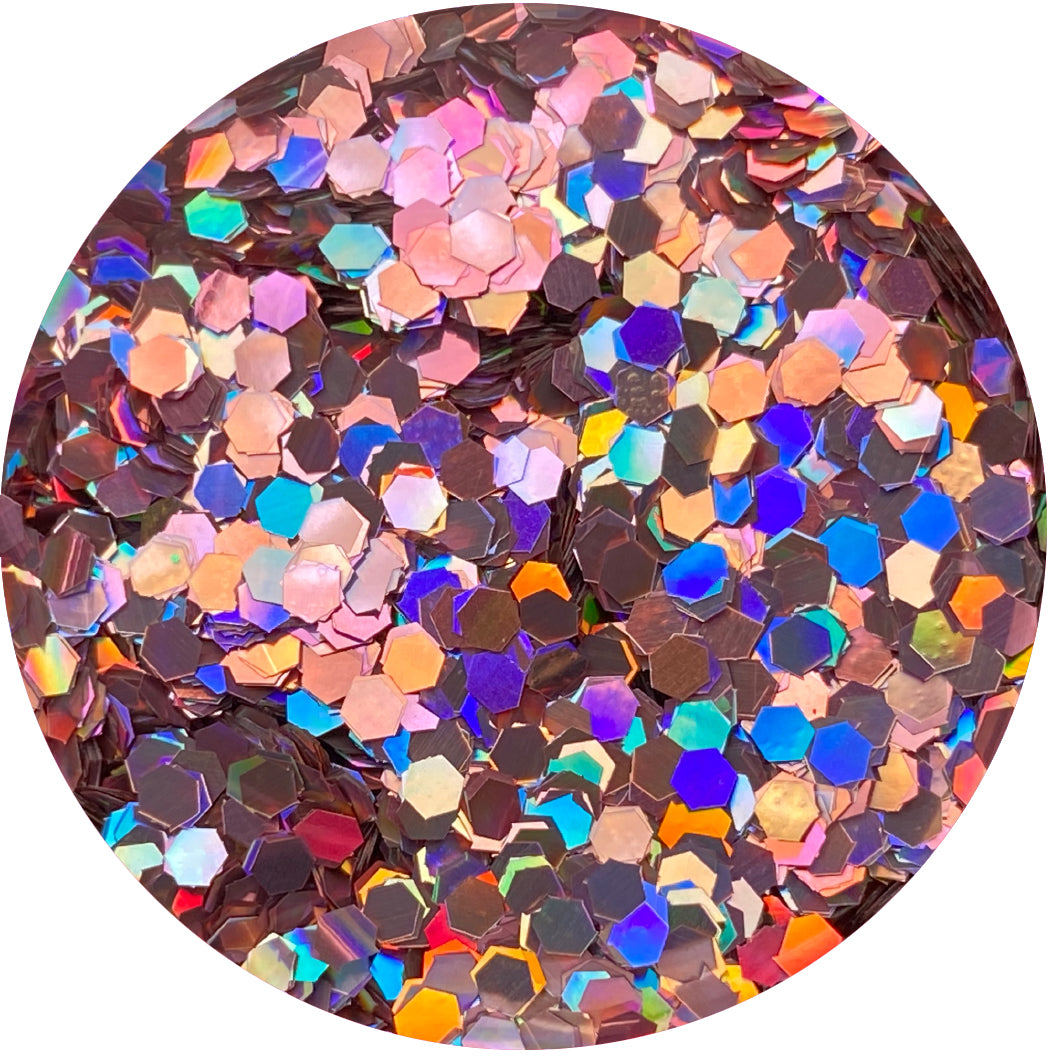 Holo Rose Hex Glitter Main image
