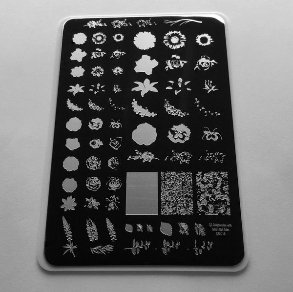 Roses Floral Garden (CjSLC-13) - Clear Jelly Stamping Plate