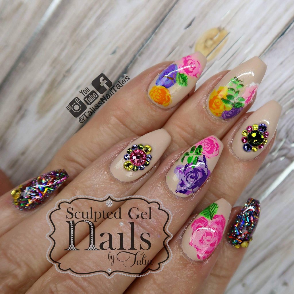 Roses Floral Garden (CjSLC-13) - Clear Jelly Stamping Plate