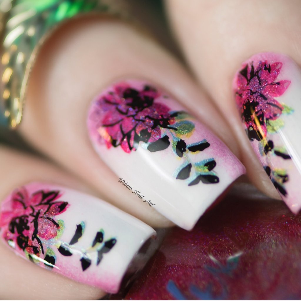 Roses Floral Garden (CjSLC-13) - Clear Jelly Stamping Plate