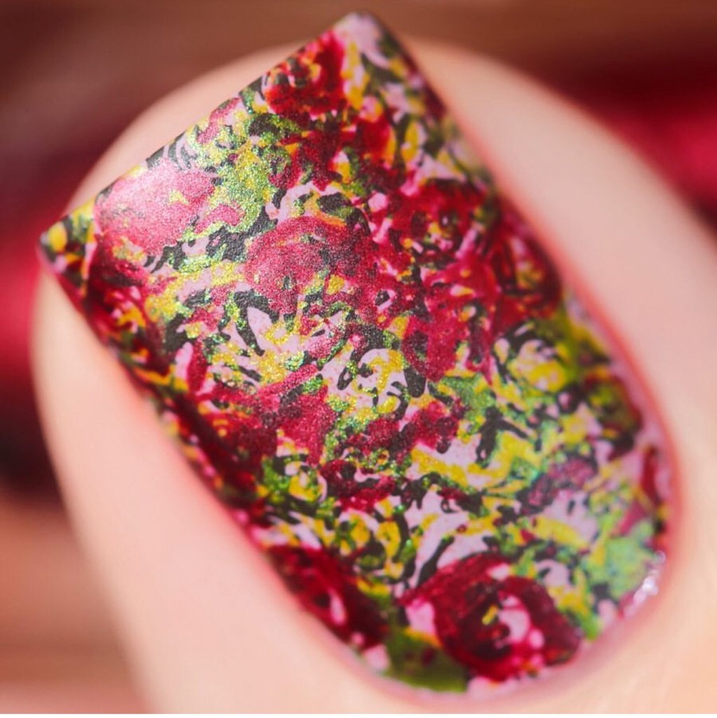 Roses Floral Garden (CjSLC-13) - Clear Jelly Stamping Plate