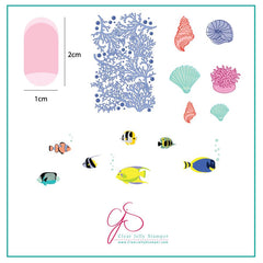 Suzie's Underwater Tropical (CjS LC-49) - CJS Small Stamping Plate