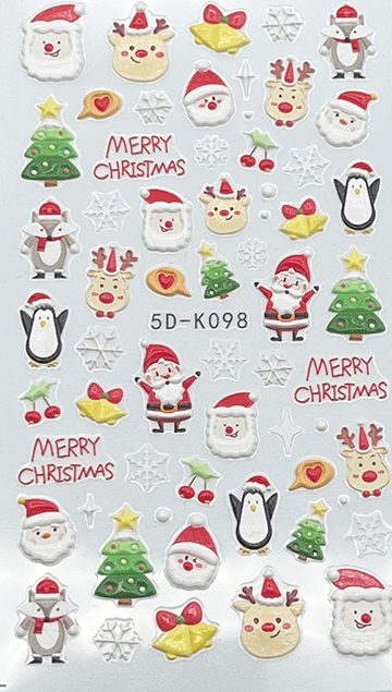 5D Textured Decals - SANTA # K 098