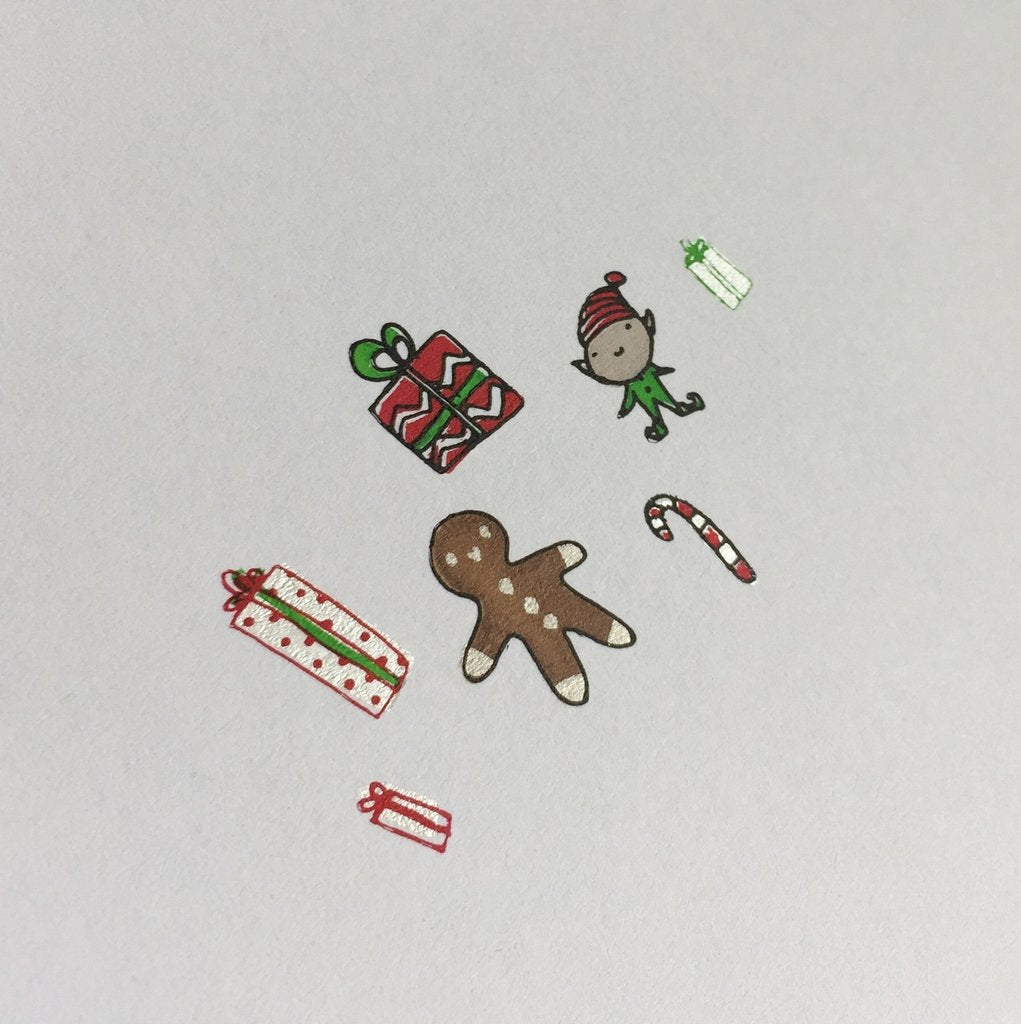 Santa's Workshop Christmas Plate (CjSC-07) - CJS Small Stamping Plate