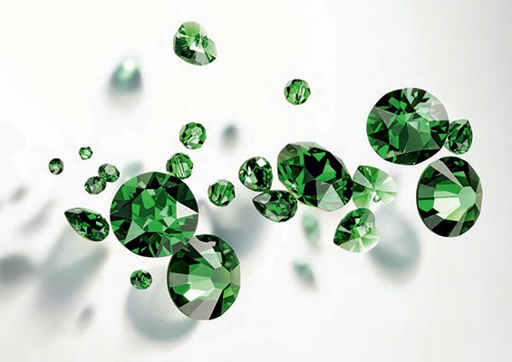 Pave Pack of Crystals - Swarovski® & Preciosa - Shamrock/Fern Main image